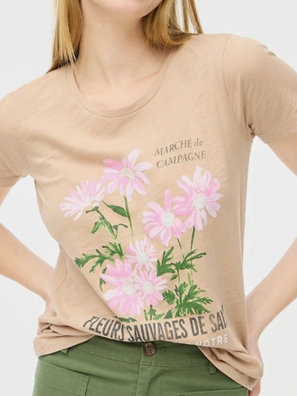 J.Crew Factory Flower Market T-Shirt Collector tee Size 2X NEW